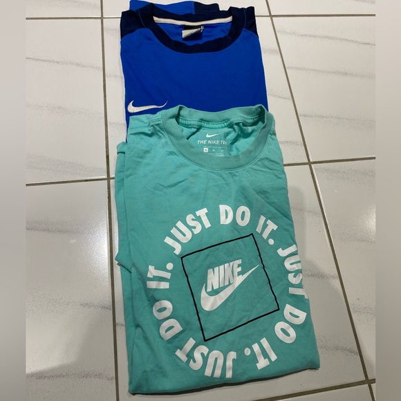 Bundle of 2pcs Nike Dri-Fit Men’s T-Shirt Crewneck Blue L-XL - Picture 3 of 14